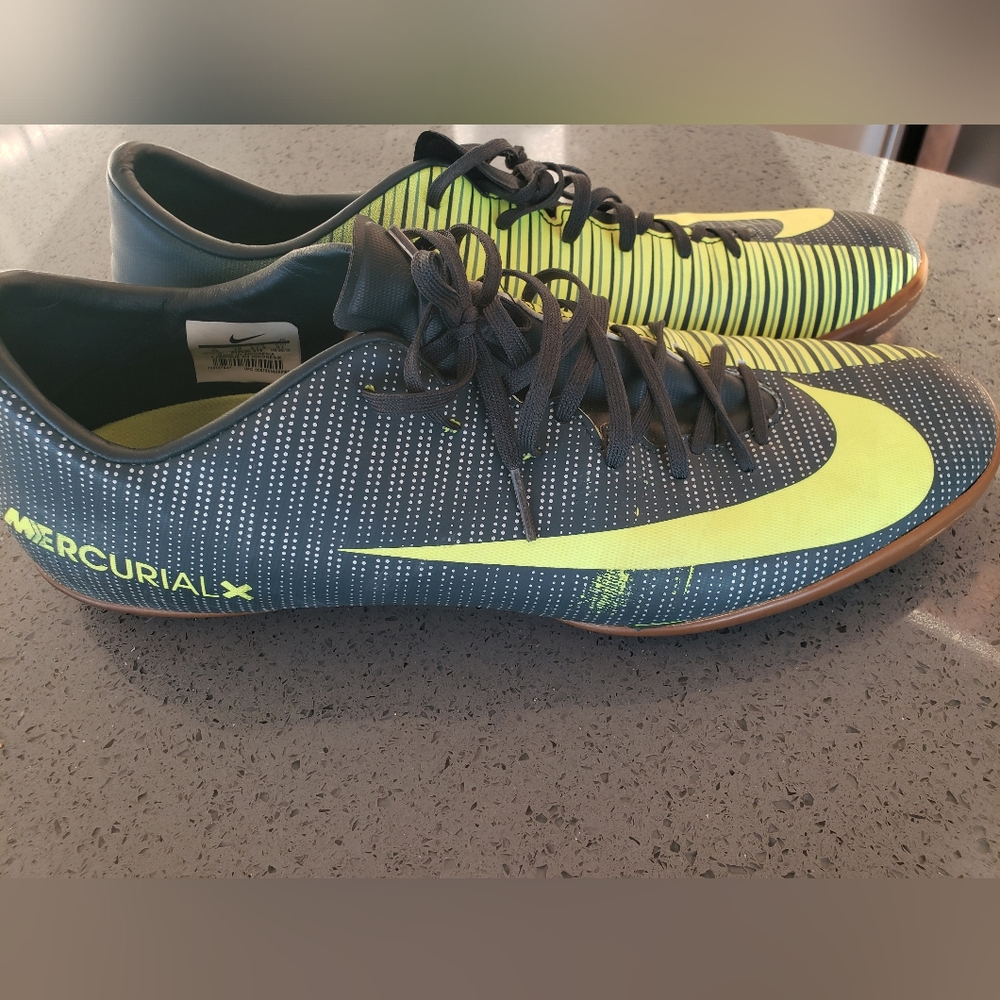 Nike MercurialX Soccer Shoes CR7 Size 13 Ronaldo Men Greem